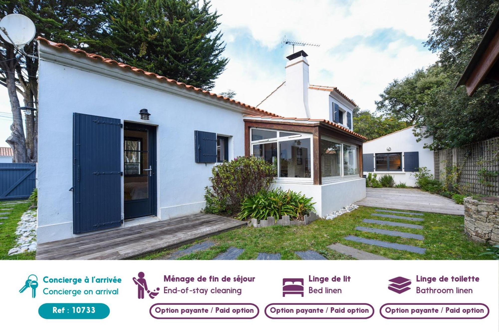 550M De La Plage De La Clere - Maison Pour 6 Noirmoutier-en-l'Ile Exterior photo